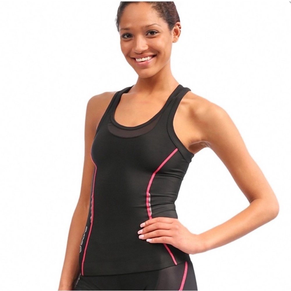 Skins A200 Racerback Gym Workout Activewear Top Womens M Compression